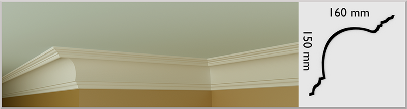 Large Bullnose Cornice