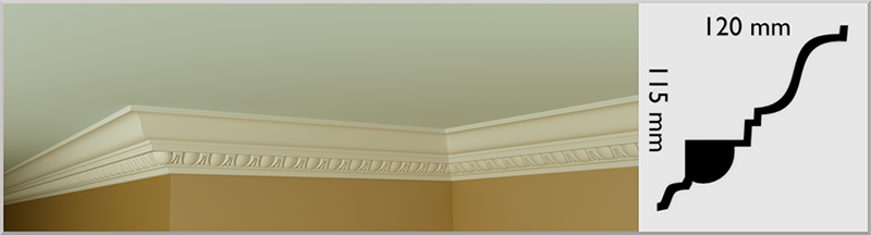 Large Egg and Dart Cornice