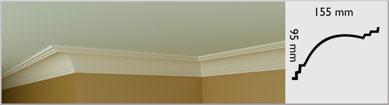 Cosgrave Coving / Cornice, handmade in Kilcock by Euromould for supply throughout Ireland