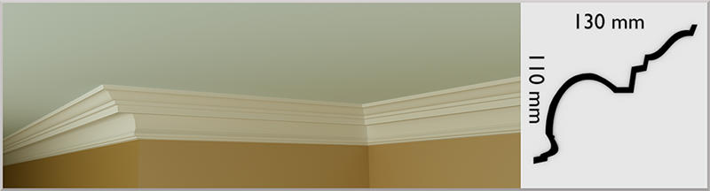 Stock Coving / Cornice, handmade in Kilcock by Euromould for supply throughout Ireland
